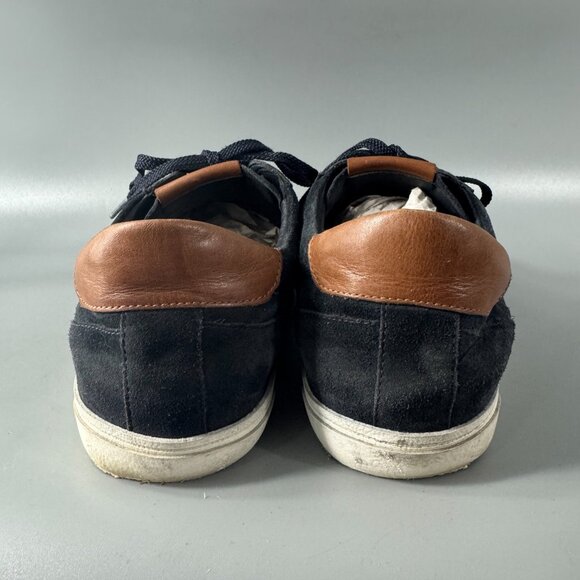 Vince Parker Low Top Sneakers in Coastal Blue Suede, Size US 10.5 - Picture 7 of 14